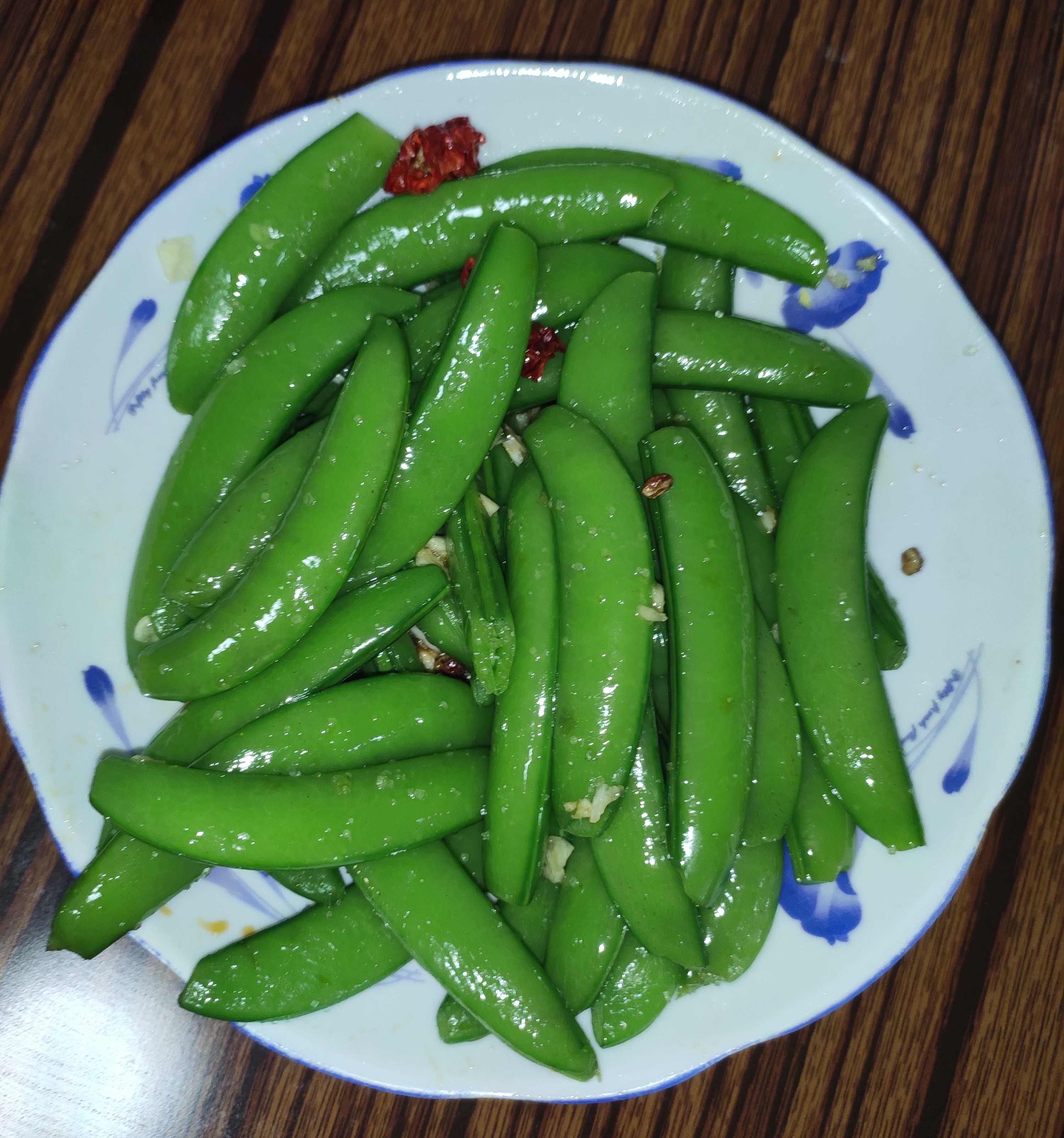 凉调荷兰豆的做法-家常味拌菜谱