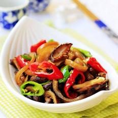 香菇炒肉皮的做法-家常味炒菜谱