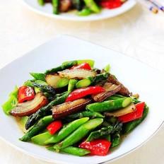 芦笋炒肉的做法-家常味炒菜谱