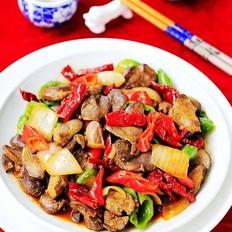 大盘鸡杂的做法-香辣味炒菜谱