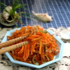 肉丝炒胡萝卜的做法-家常味炒菜谱
