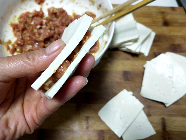 豆腐盒子的做法-家常味煮菜谱