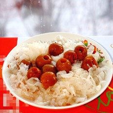 凉拌银耳山楂的做法-酸甜味拌菜谱
