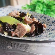 家常白油肉片的做法-家常味炒菜谱