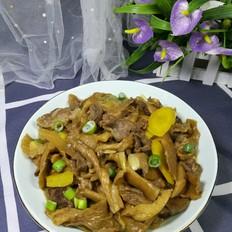 凤尾菇炒肉的做法-家常味炒菜谱