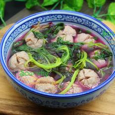 苋菜牛肉丸汤的做法-家常味煮菜谱