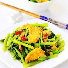 茼蒿炒鸡蛋的做法-家常味炒菜谱