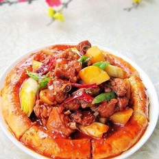 馕包大盘鸡的做法-家常味烧菜谱