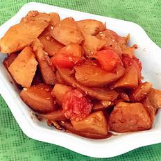 蚝油烧双茄的做法-咸鲜味烧菜谱