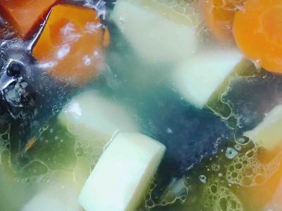 胡萝卜炖乌鸡汤的做法-咸鲜味煲菜谱