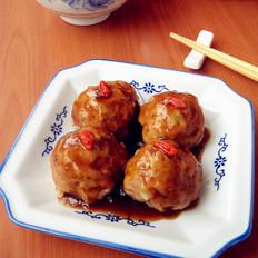 本色蒸狮子头的做法-咸鲜味蒸菜谱