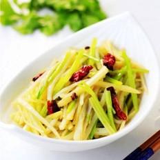 毛芹菜炒土豆的做法-家常味炒菜谱