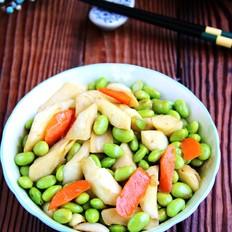 茭白炒毛豆子的做法-咸鲜味烧菜谱