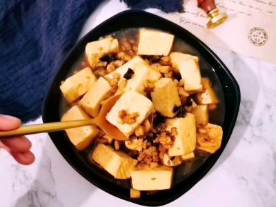 肉末烧豆腐的做法-咸鲜味烧菜谱