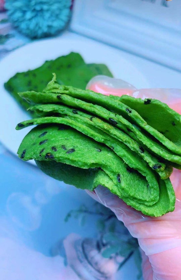 菠菜鸡蛋饼的做法-家常味煎菜谱