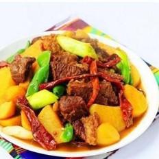 大盘牛肉的做法-香辣味烧菜谱