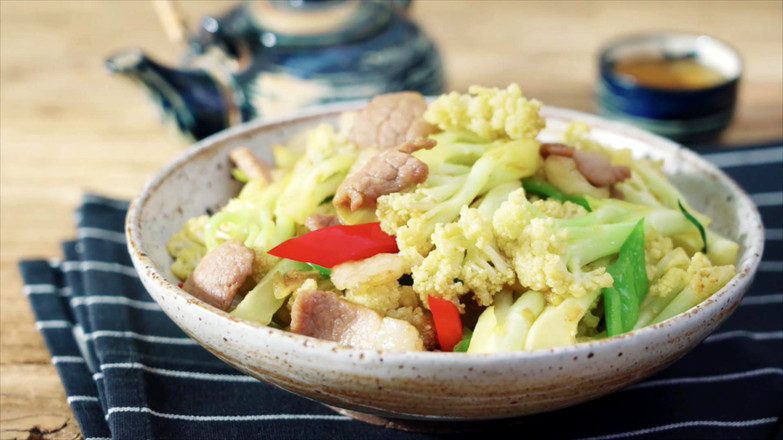 花菜炒肉--【孔老师教做菜】的做法-家常味炒菜谱-易网健康养生网 花菜炒肉--【孔老师教做菜】的做法-家常味炒菜谱