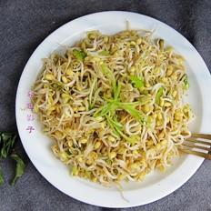 自家发的绿豆芽的做法-家常味炒菜谱