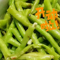 清炒豆角的做法-家常味炒菜谱