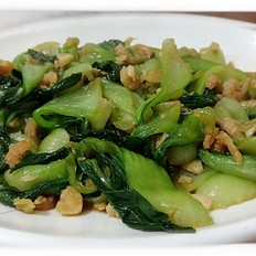 海米炒油菜的做法-咸鲜味炒菜谱
