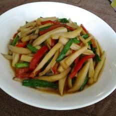 素炒杏鲍菇的做法-咸鲜味炒菜谱