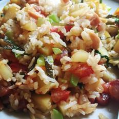 土豆蔬菜什锦烩饭的做法-家常味焖菜谱