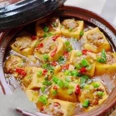 客家酿豆腐煲的做法-家常味煲菜谱