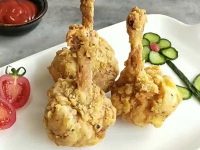 黑椒黄金锤的做法-黑椒味炸菜谱