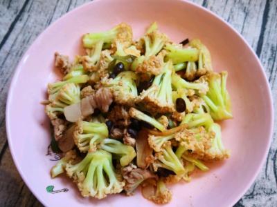 豆豉菜花的做法-家常味炒菜谱