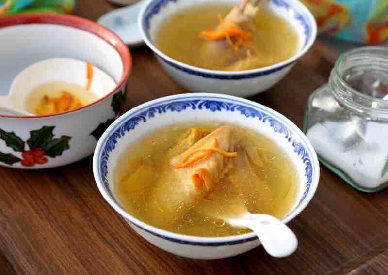 虫草菇鸡汤的做法-咸鲜味煮菜谱