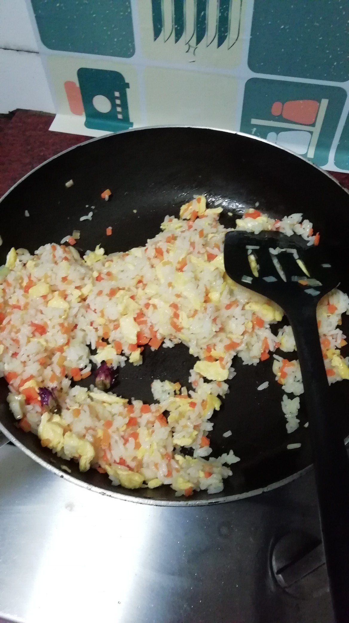 玫瑰花蛋炒饭的做法-家常味炒菜谱