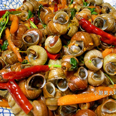 夜宵摊的《香辣田螺》的做法-香辣味炒菜谱