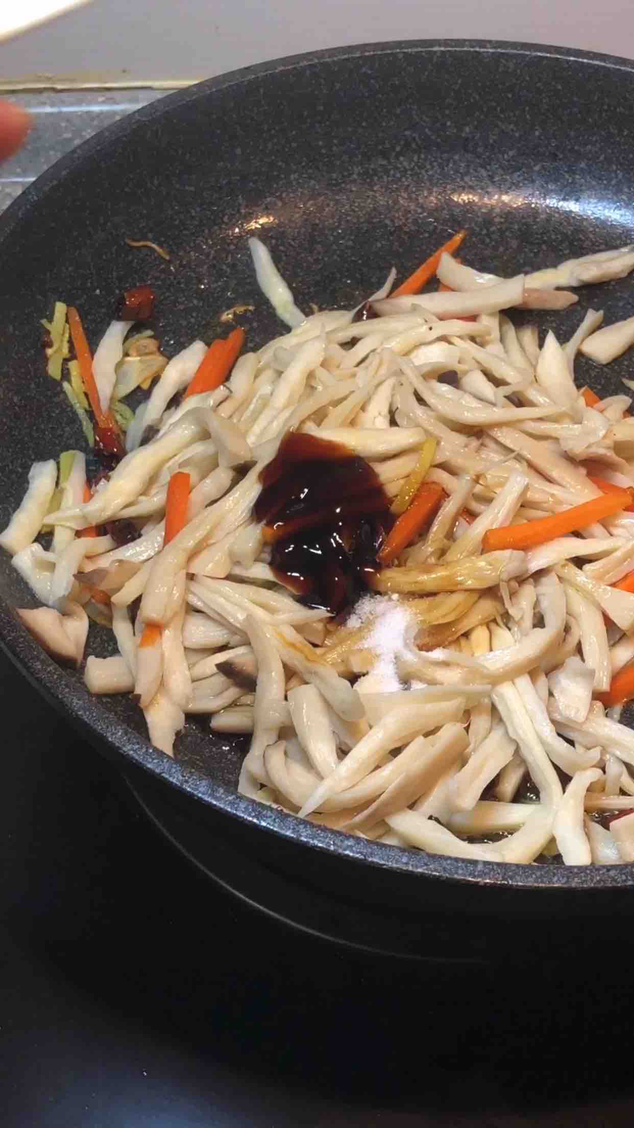 素炒杏鲍菇的做法-家常味炒菜谱