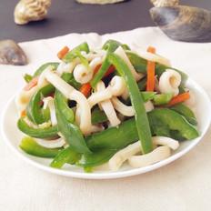 鱿鱼炒辣椒的做法-咸鲜味炒菜谱