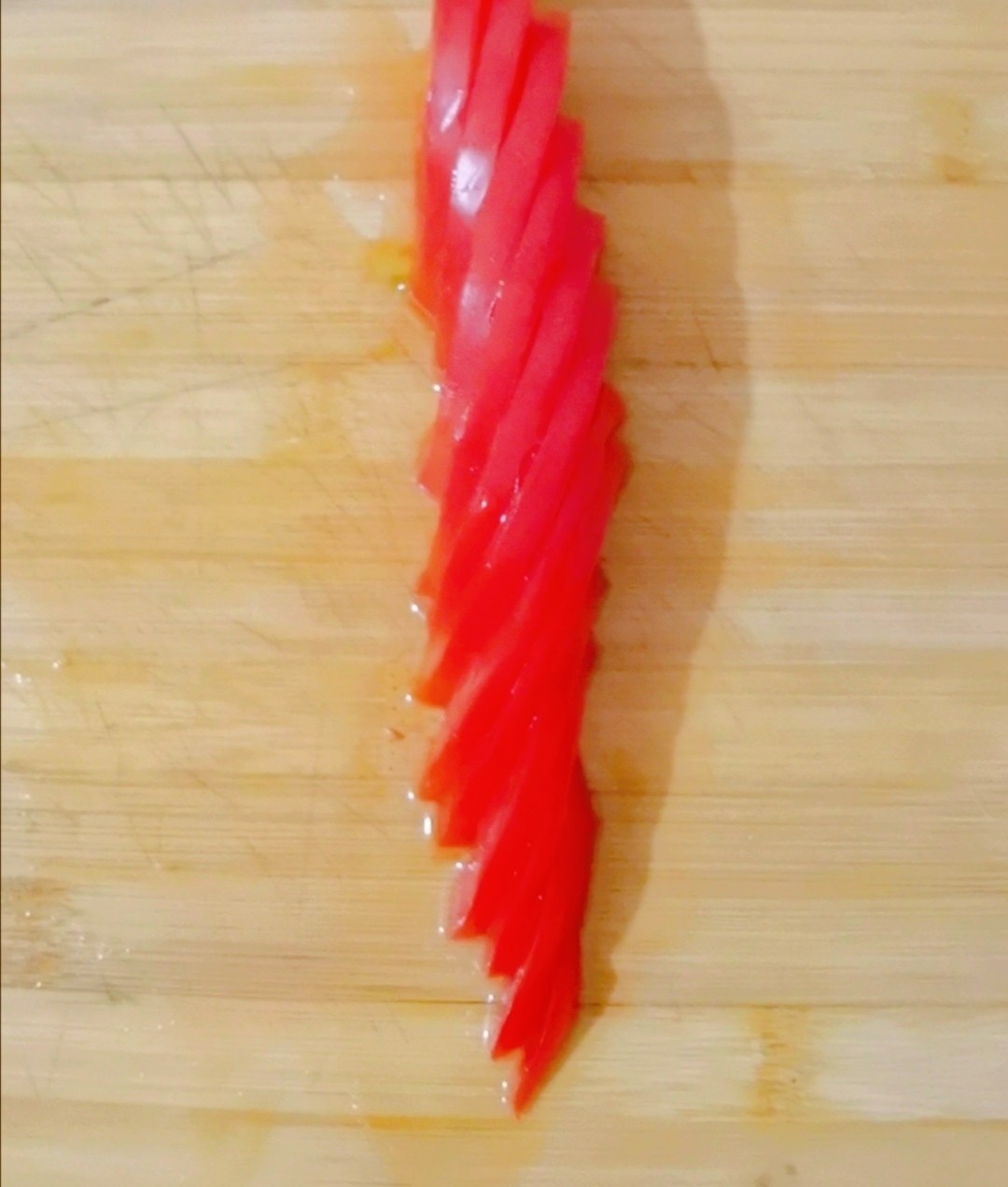 玫瑰花西红柿的做法-甜味拌菜谱
