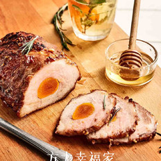 咸蛋叉烧肉的做法-家常味烤菜谱