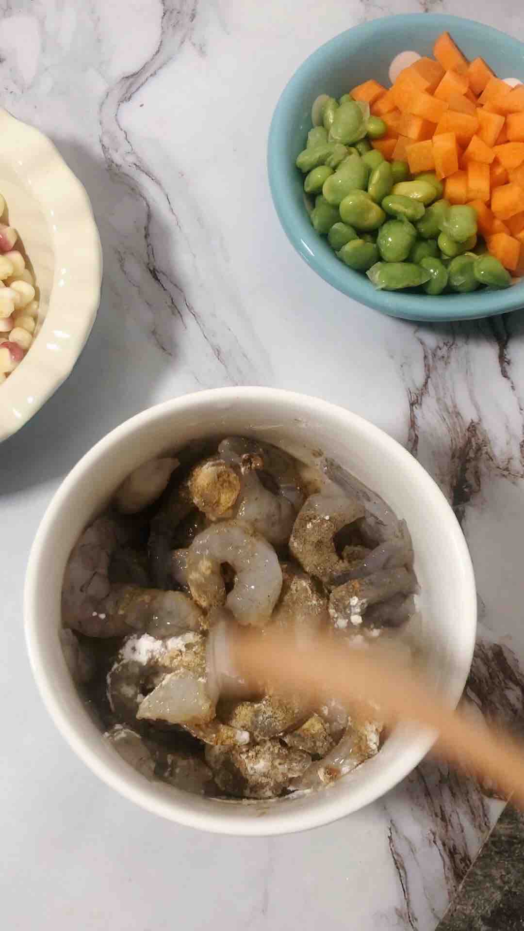 彩蔬虾仁的做法-咸鲜味炒菜谱
