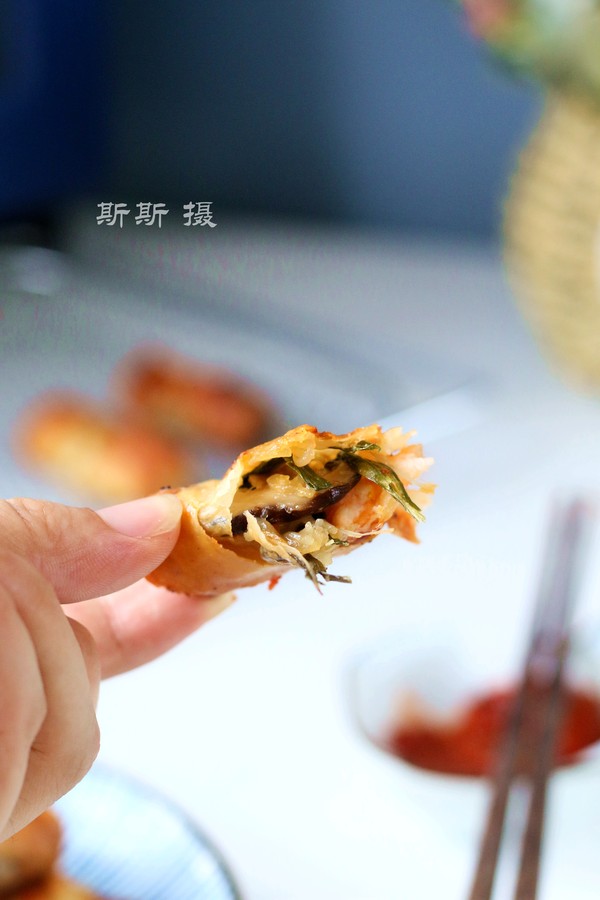 三鲜春卷的做法-咸鲜味烤菜谱