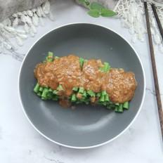 不一样的家常菜，花生酱蘸汁豆角的做法-咸鲜味拌菜谱