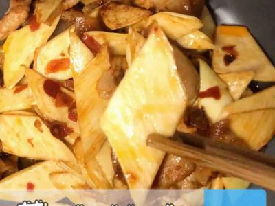 茭白炒肉的做法-家常味炒菜谱