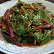 很简单并也不失美味可口~~酱香潺菜的做法-家常味煮食谱