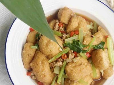 红烧豆腐泡的做法-家常味烧菜谱