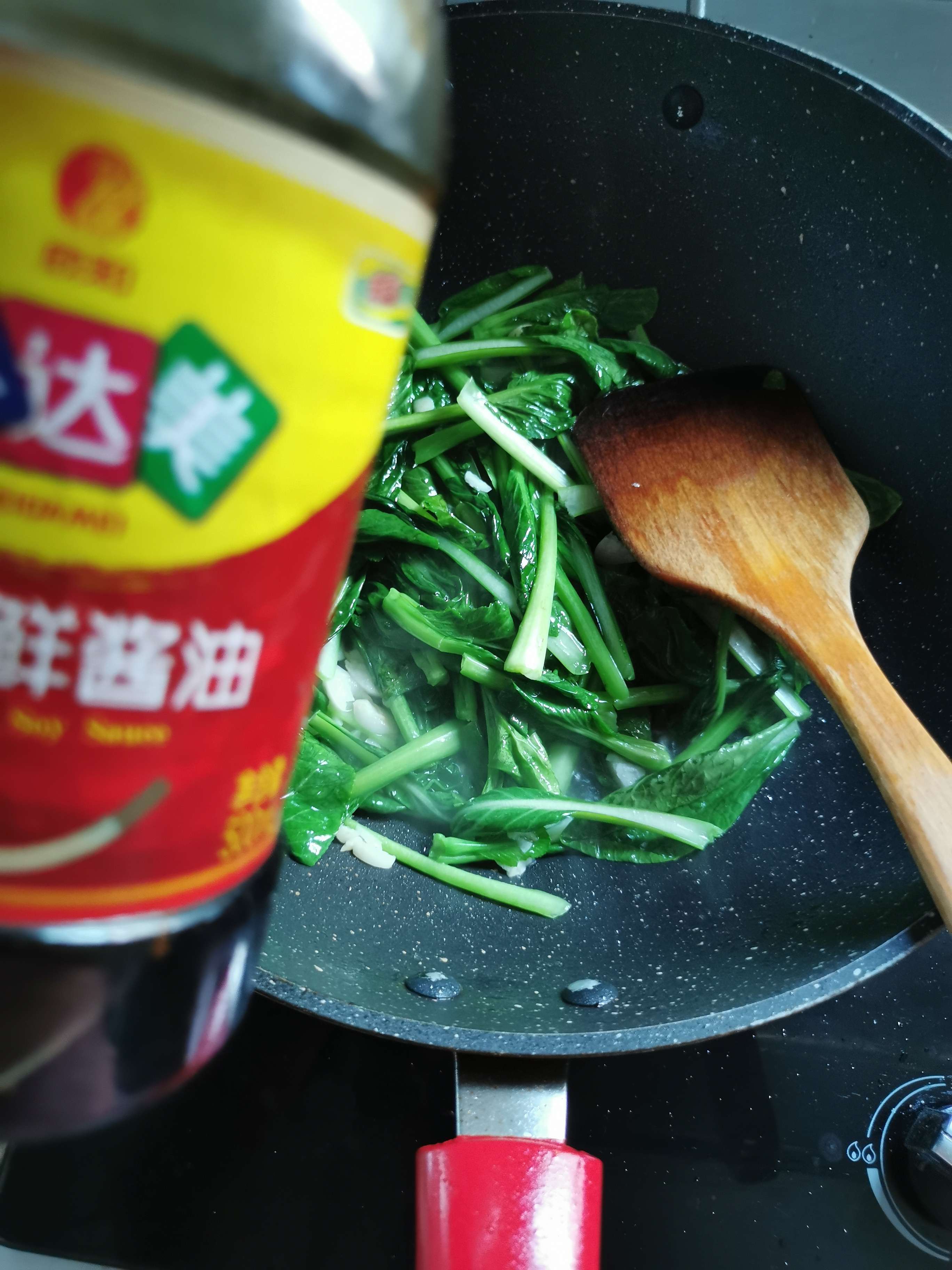 蒜炒菜心的做法-家常味炒菜谱