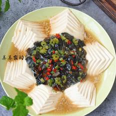 内脂豆腐蒸皮蛋的做法-家常味蒸食谱