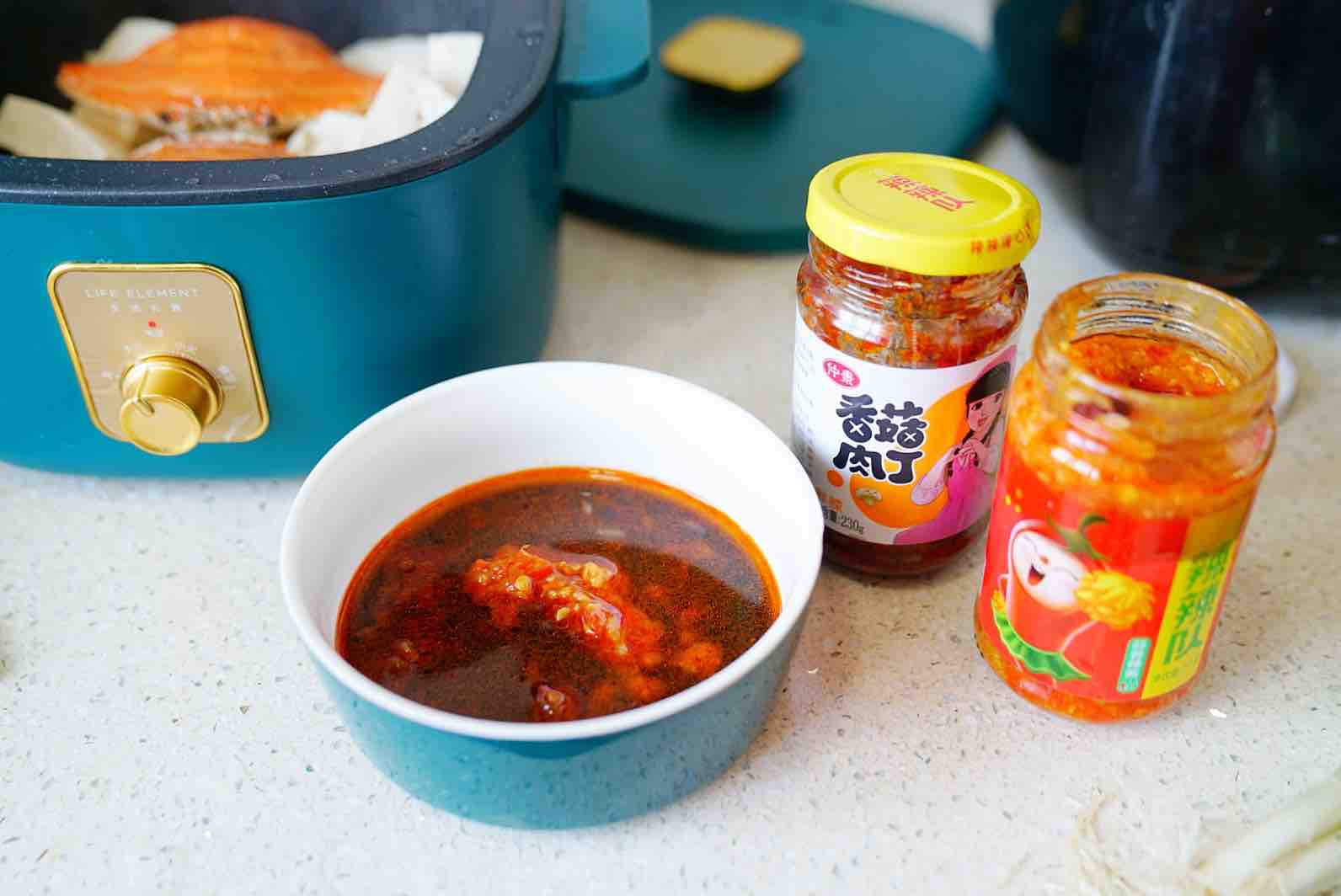 蟹焖豆腐的做法-咸鲜味焖菜谱