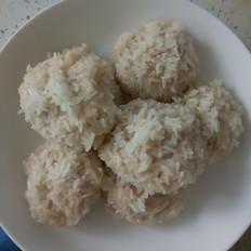 蒸葫芦糯米丸子的做法-咸鲜味蒸食谱