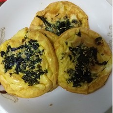 海苔耗油煎蛋的做法-家常味煎菜谱