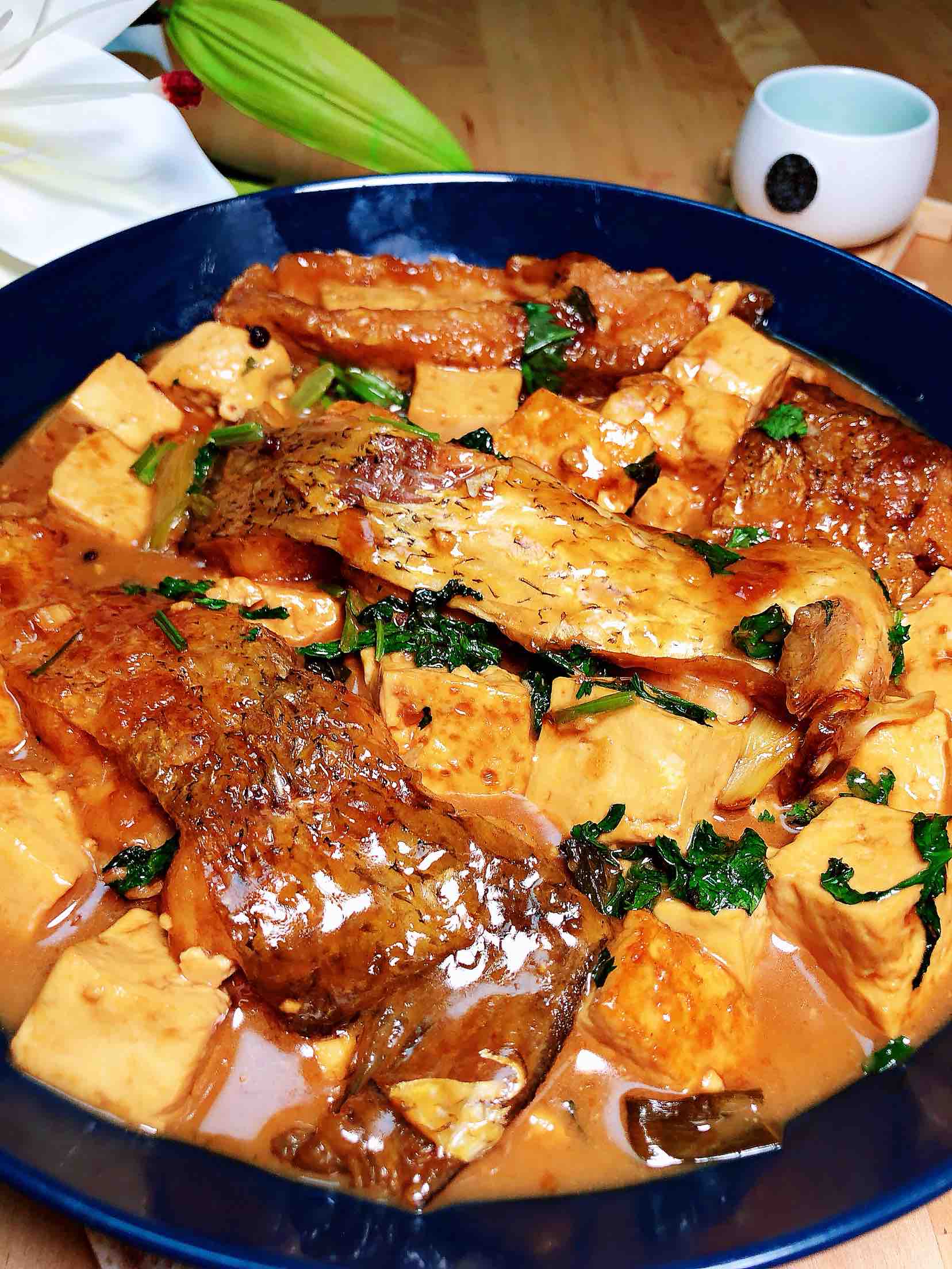 红烧鱼块豆腐的做法-咸鲜味炖菜谱