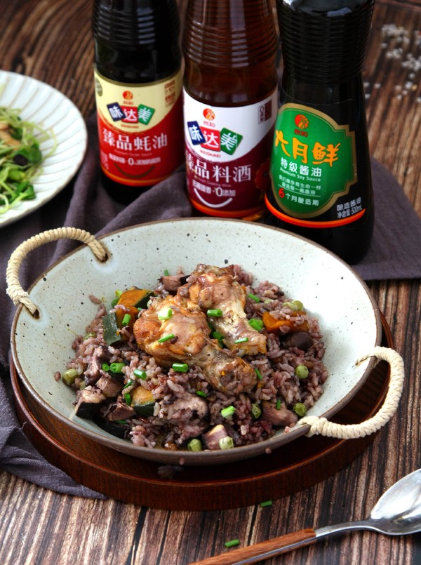鸡翅根杂粮饭的做法-家常味焖菜谱
