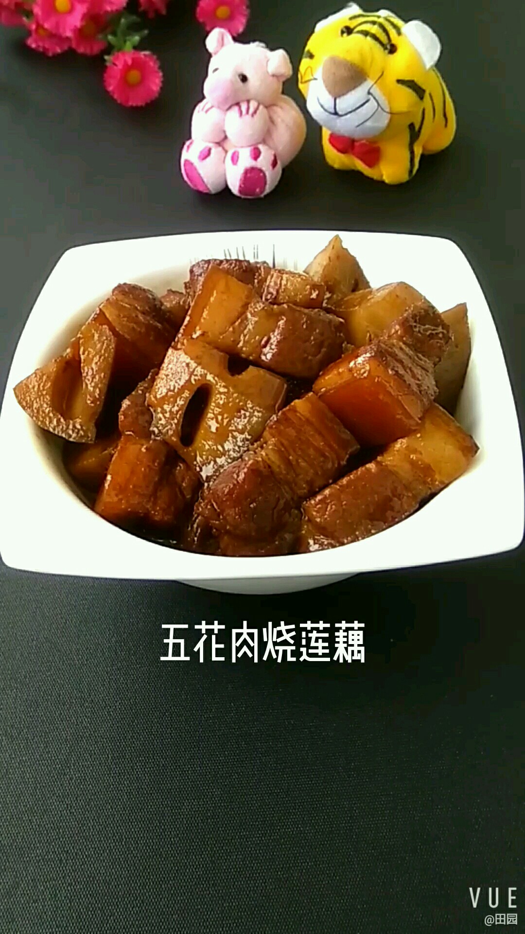 五花肉烧莲藕的做法-咸鲜味烧菜谱